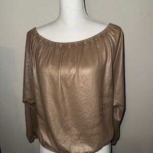 Elegant Tan Women's Top